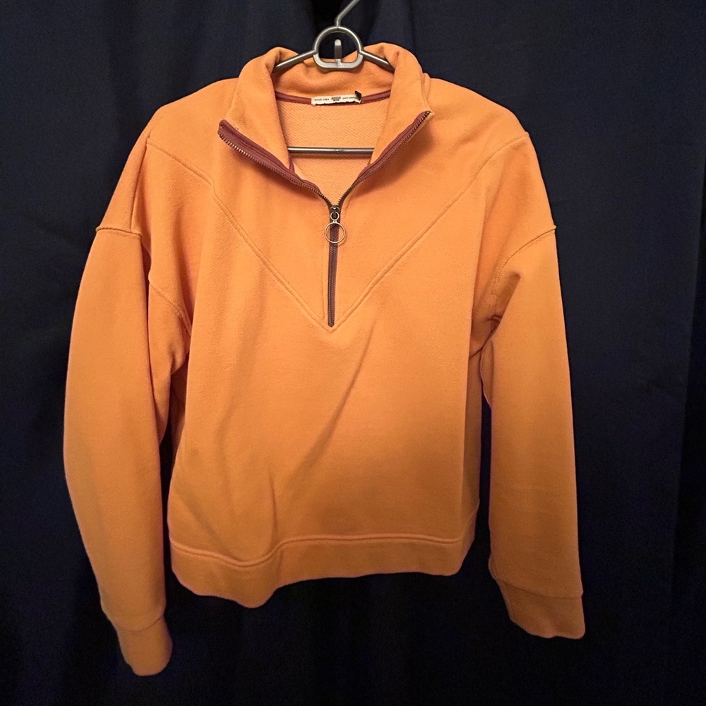 Mustard half-zip sweater